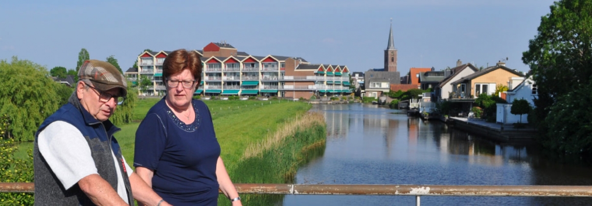gezellig de buurt in
